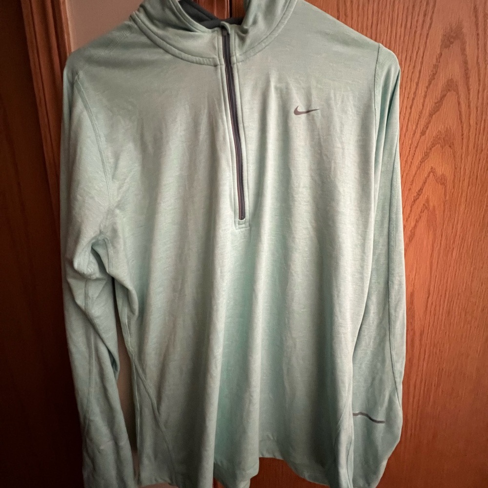 Nike Mint Green Quarter-Zip Top